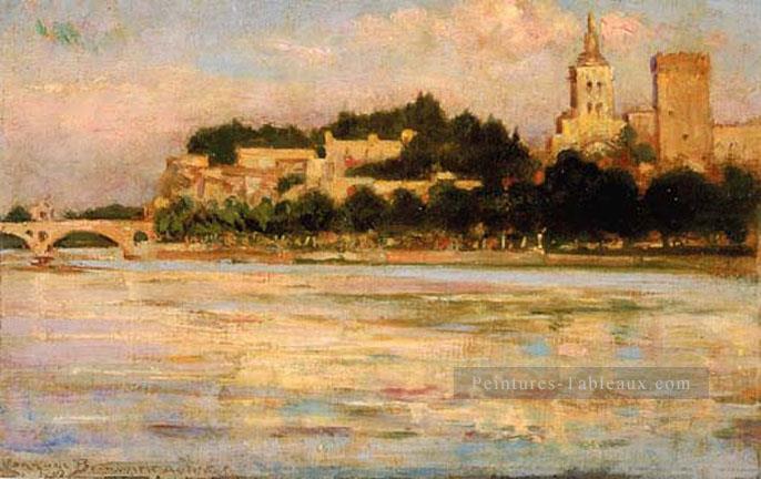 Le Palais des Papes et Pont d’Avignon James Carroll Beckwith Peintures à l'huile